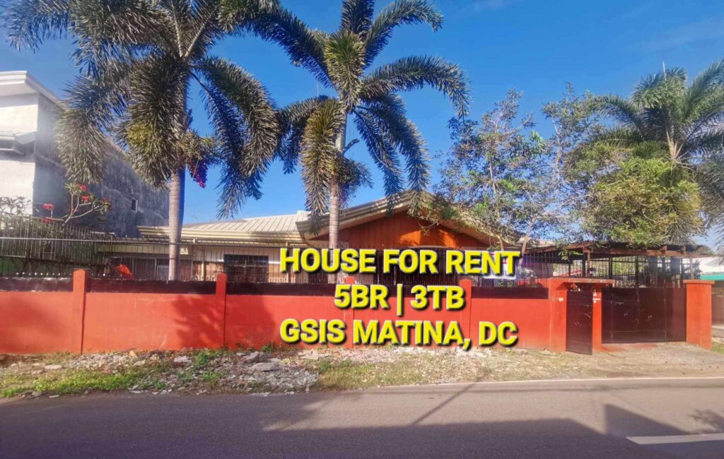 FOR RENT! House in GSIS Matina, Davao City